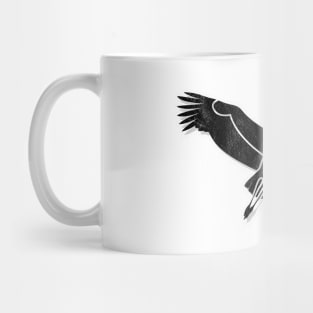 Black Stork pattern Mug